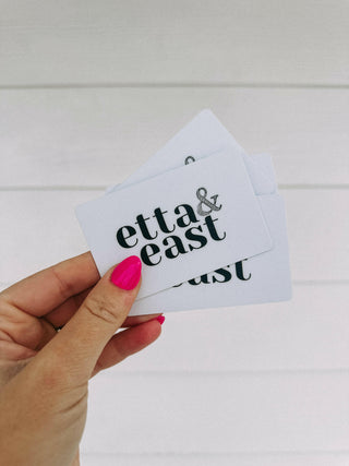 ETTA + EAST gift card