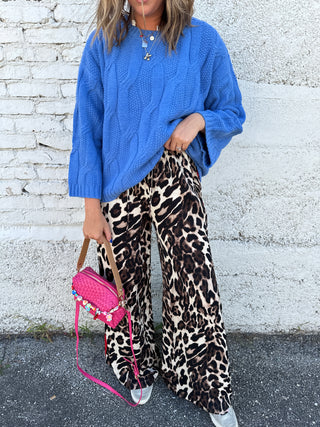 red flag leopard pants