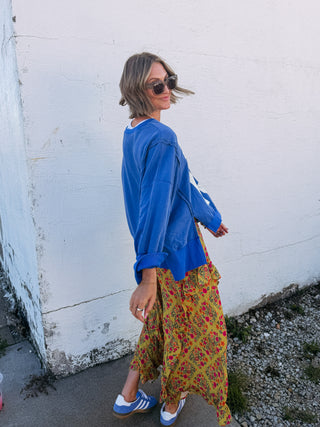 vintage 13 sweatshirt - blue