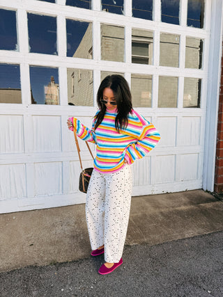 scatter brain polka dot barrel jeans