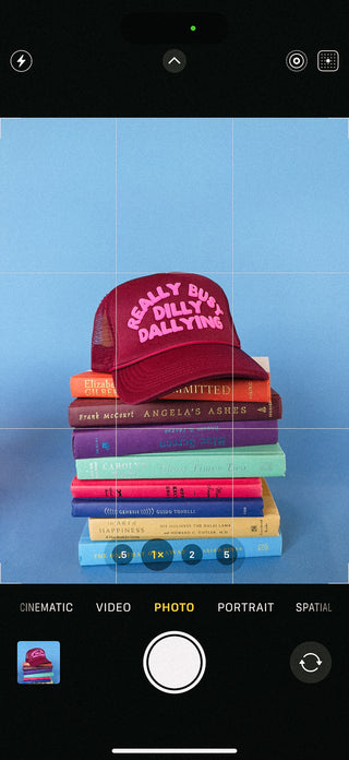 ETTA OG | dilly dallying trucker hat - burgundy / pink