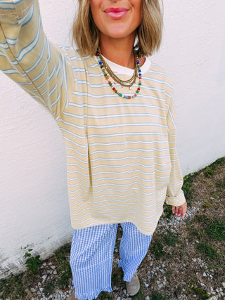 bread and butter stripe top