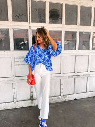 sapphire flower top