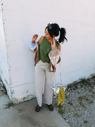 sweet pea eyelet top