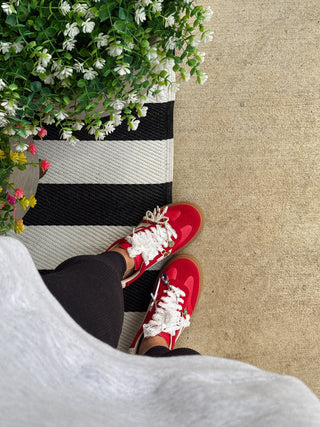 steve madden | dodge red sneakers