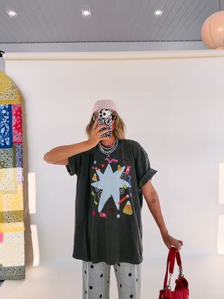 ETTA OG | candy club graphic tee - charcoal