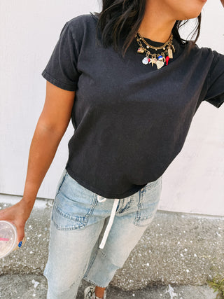 z supply | go to washed tee - black