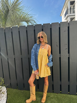 under the sun button dress