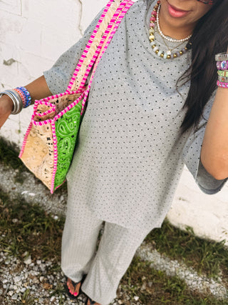 pepper polka dot top