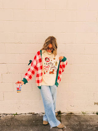 christmas wrapping cardigan