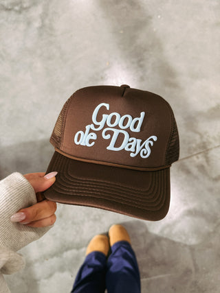 ETTA OG | good ole days trucker hat - brown.