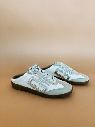 silver lining mule sneakers