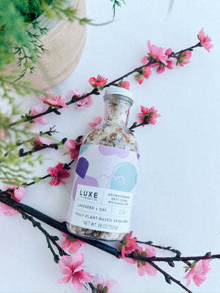 aromatherapy bath soak | lavender + oat