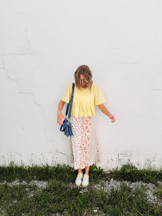 moonflower midi skirt