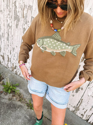 on the hook sweater - mocha