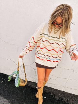 draw the line sweater