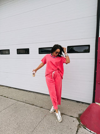 party of two piece set - coral