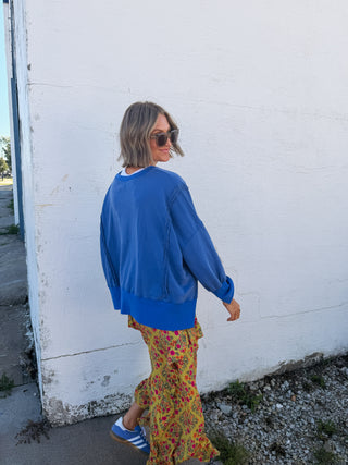 vintage 13 sweatshirt - blue