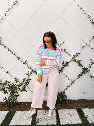 orchid bloom barrel jeans