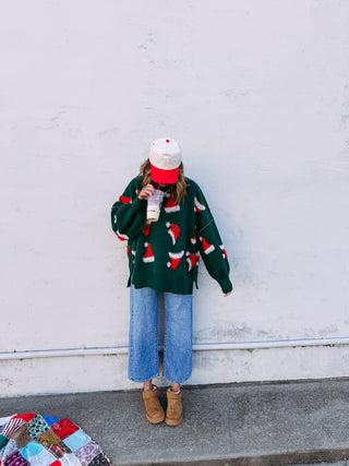 santa hat trucker hat