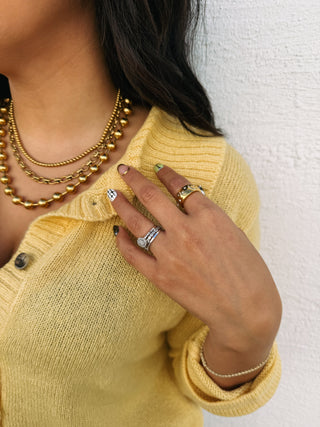 winnie button sweater