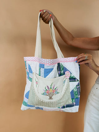 HANDMADE | love letter tote bag