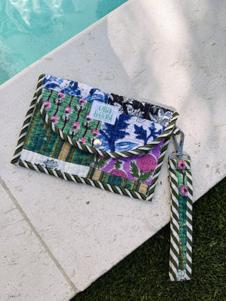 ETTA OG | quilted wristlet - huckleberry
