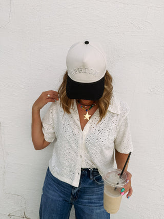 z supply | madrid knit eyelet top