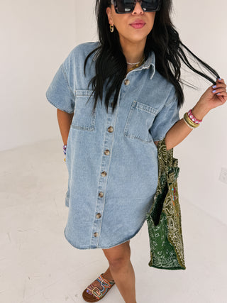 easy does it denim dress