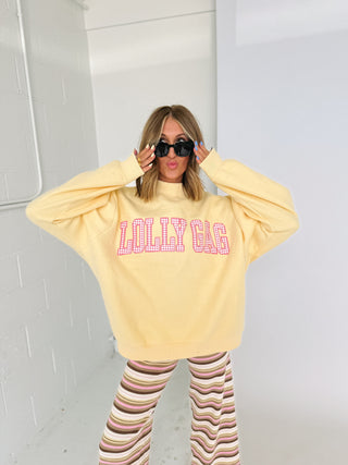 reversible dilly dally / lolly gag mock neck