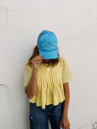 playful pintuck top - butter