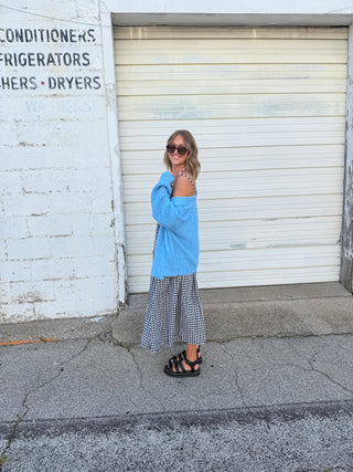 chickadee gingham dress