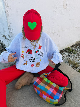 ETTA OG | oh what fun! sweatshirt - ash