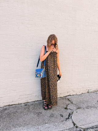 leopard party dress