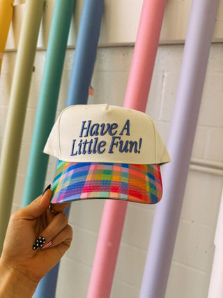 ETTA OG | have a little fun! trucker hat - plaid