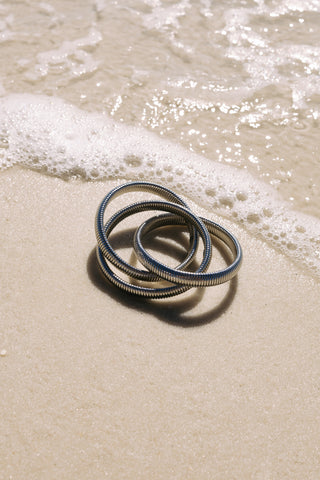 beljoy | triple stack bracelet - silver