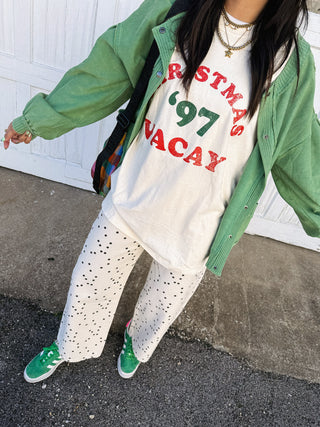 scatter brain polka dot barrel jeans