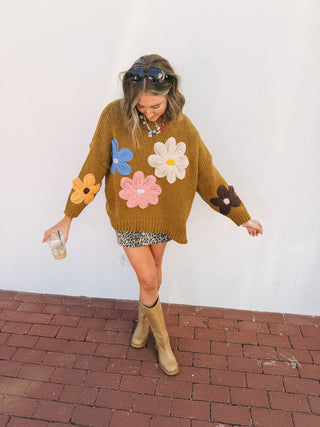 sweet flower sweater