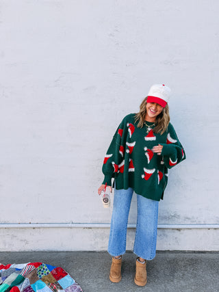 santa hat sweater