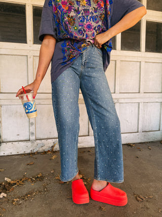 jbd | rhinestone cowgirl jeans