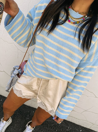 on the boardwalk stripe sweater