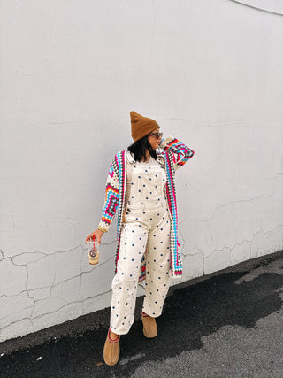 paint it polka dot overalls