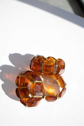 beljoy | emma stretch bracelet - tortoise