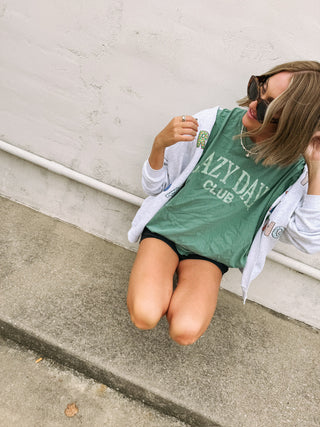 ETTA OG | lazy day club tee - green / green