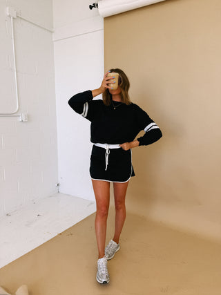 team spirit two piece set - black