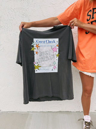 ETTA OG | just treats graphic tee - charcoal