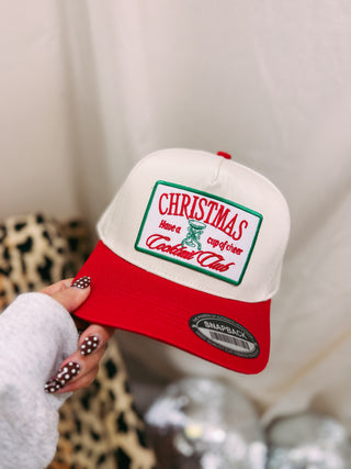 christmas cocktail club trucker hat