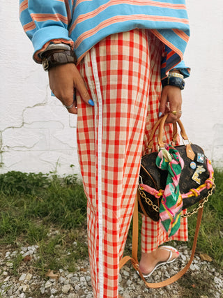 tangerine dream gingham pants