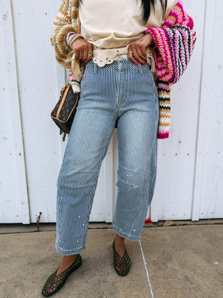 vervet | paint the town barrel jeans