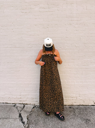 leopard party dress